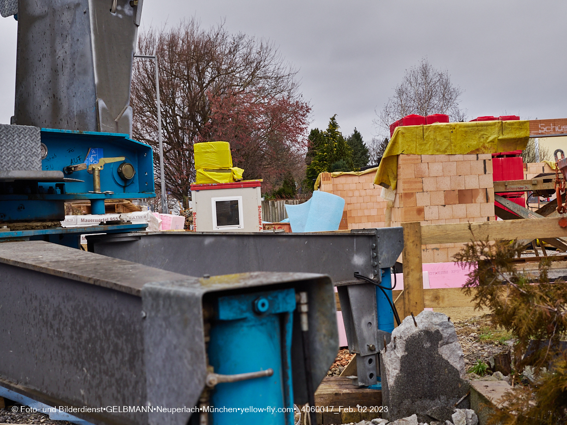 02.02.2023 - Baustelle Niederalmstraße 16 in Neuperlach